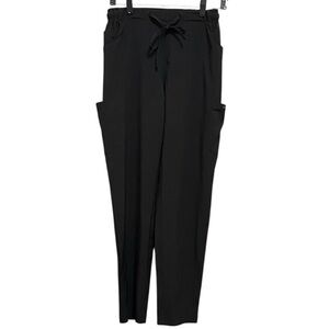 Dagacci Black Drawstring Trousers size small